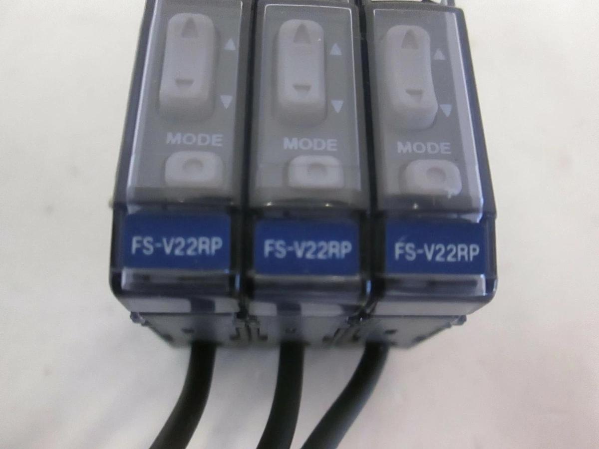 Used Keyence, Fiber Optic Amplifier, FS-V22RP, Used, Lot of 3