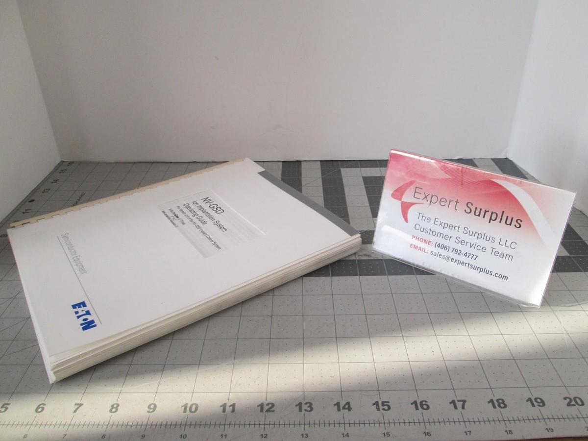 Used Eaton, NV-GSD, Ion Implantation Operating Guide, Volume Two REV C, Used