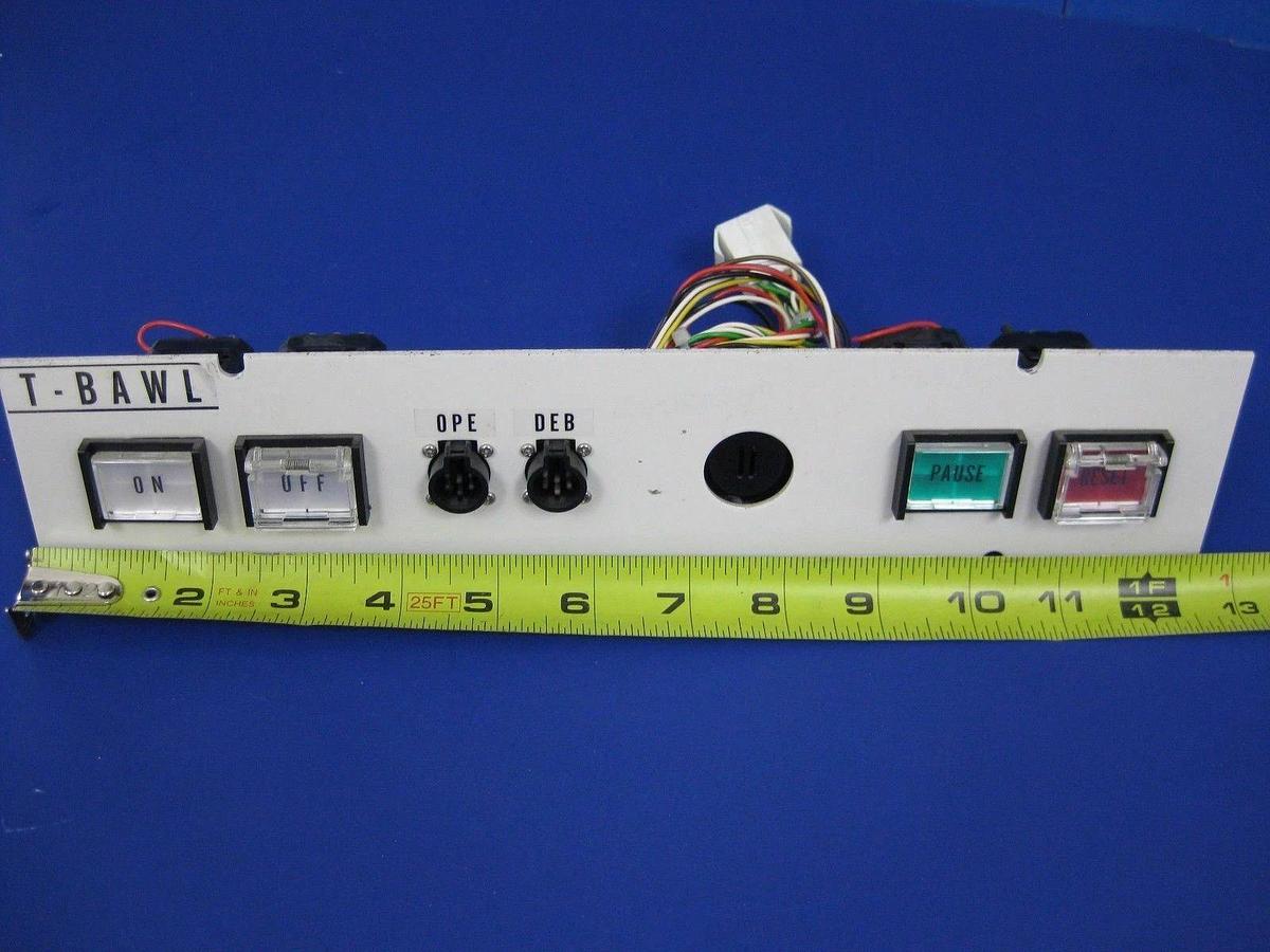 Used TEL Tokyo Electron T-Bawl Control Panel, 12.5" L Used