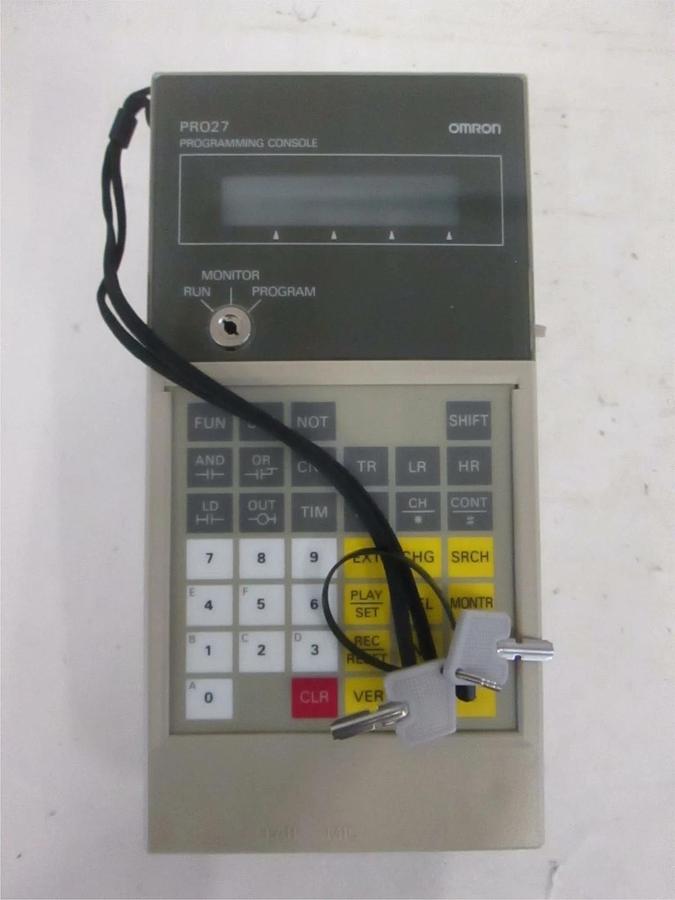 Omron C200H-PRO27-E, Handheld Programming Console, New w/ 2 Keys