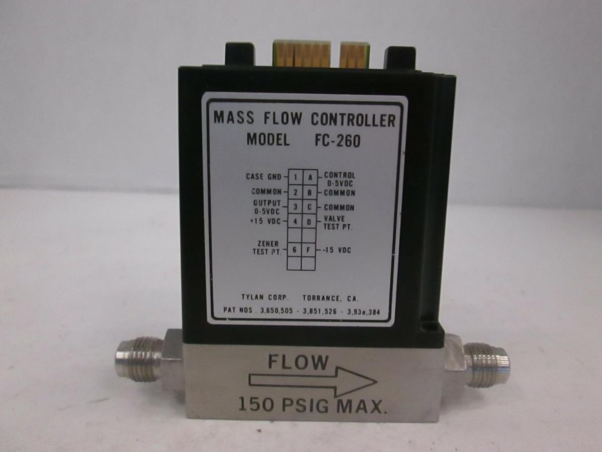 Used Tylan FC-260, Mass Flow Controller MFC, HCL, 1 SLPM, Used
