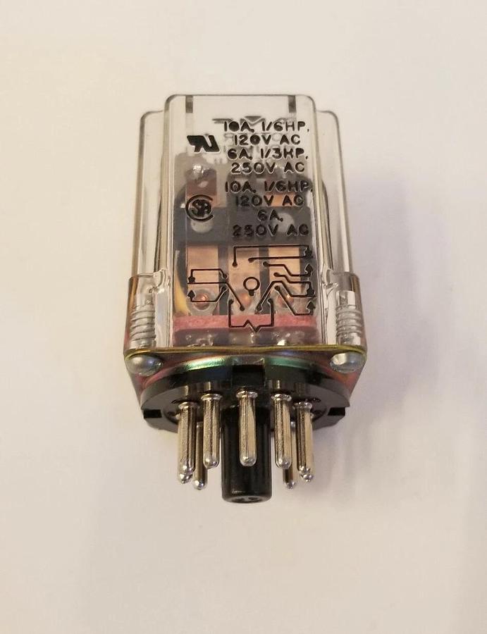 POTTER & BRUMFIELD KRP14DG Relay, 24 VDC, Used