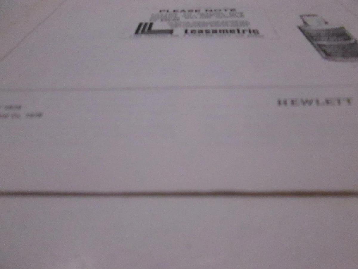 Used HP Model 11711A Noise Source Adapter Operating and Service Manual, Used