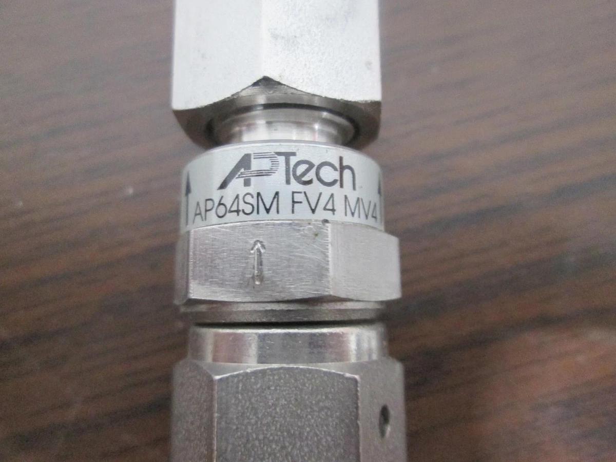 Used APTech, AP1010S 3PW MV4 MV4 O P Valve Assy w/ AP64SM FV4 Check Valve, 14", Used