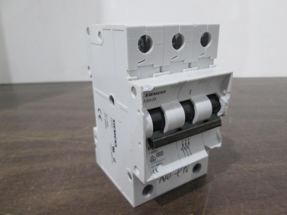 Used Siemens, 5 SX23, 3 Pole Circuit Breaker, Used