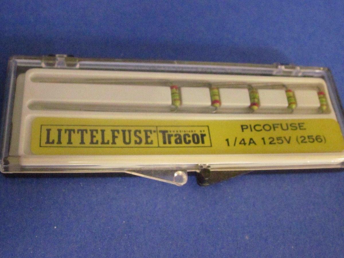 Littelfuse Picofuse 256, 1/4A, 125V, Lot of 38, New