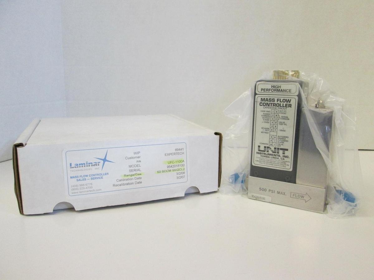 Used Unit UFC-1100A Mass Flow Controller SIH2CL2, 50 SCCM, Refurbished