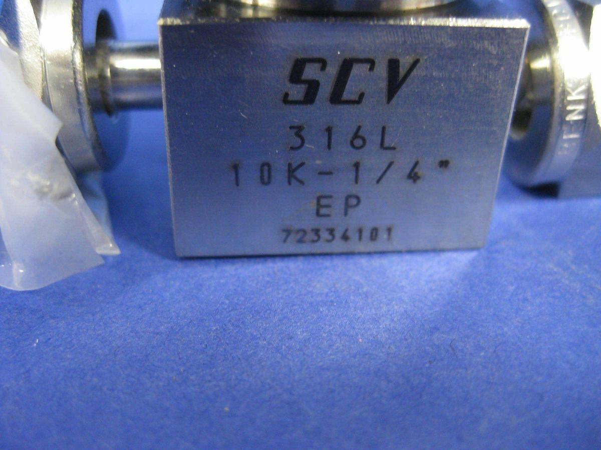 Used Benkan SCV PCTFE-Seat Pneumatic Valve, N.C., 10K-1/4", Used