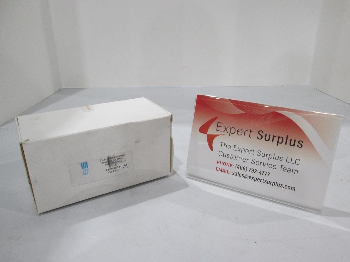T.E.M. Filter Company, TEM-815-P, 1/4" Gas Filter, New