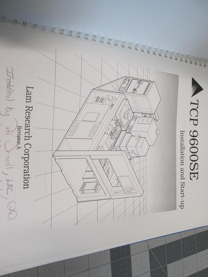 Used LAM Research, TCP 9600SE, Installation and Start Up, Used