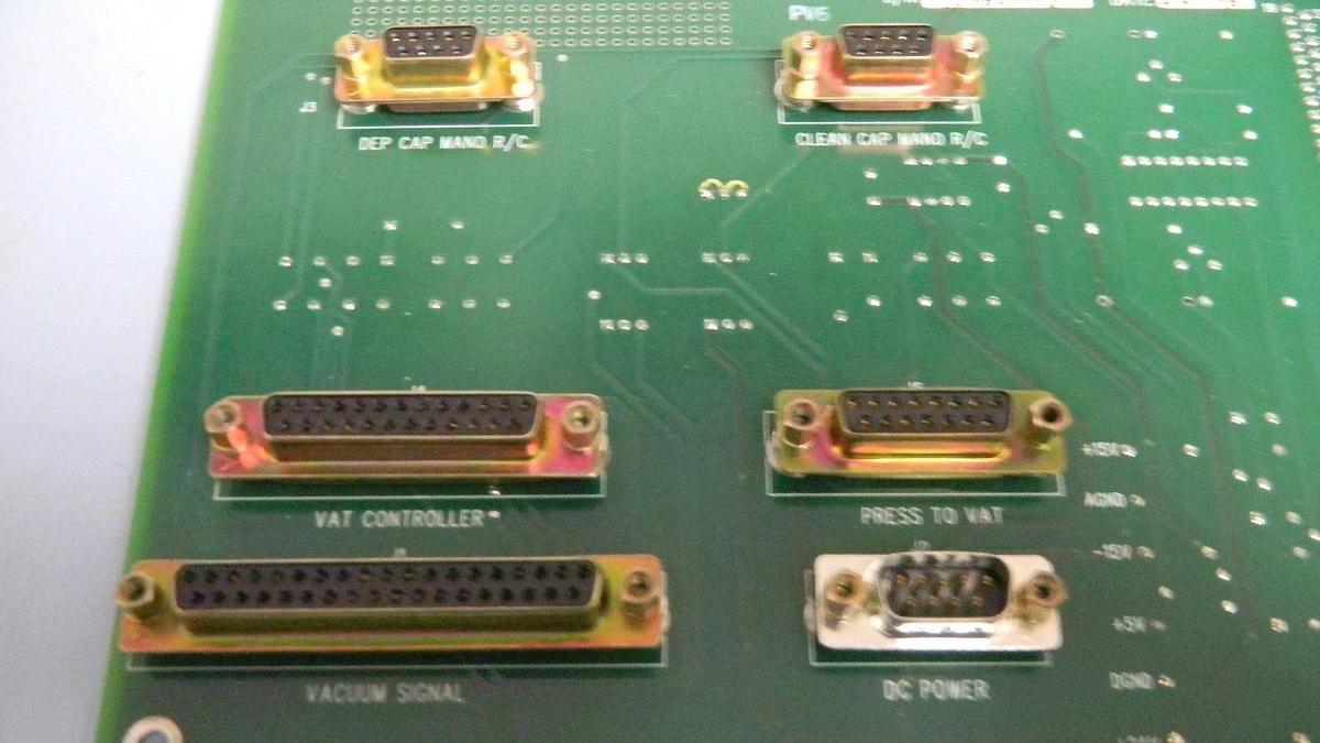 Used LAM Research 810-077616-001 Rev E2, Vacuum Interface, PCB, Working When Removed