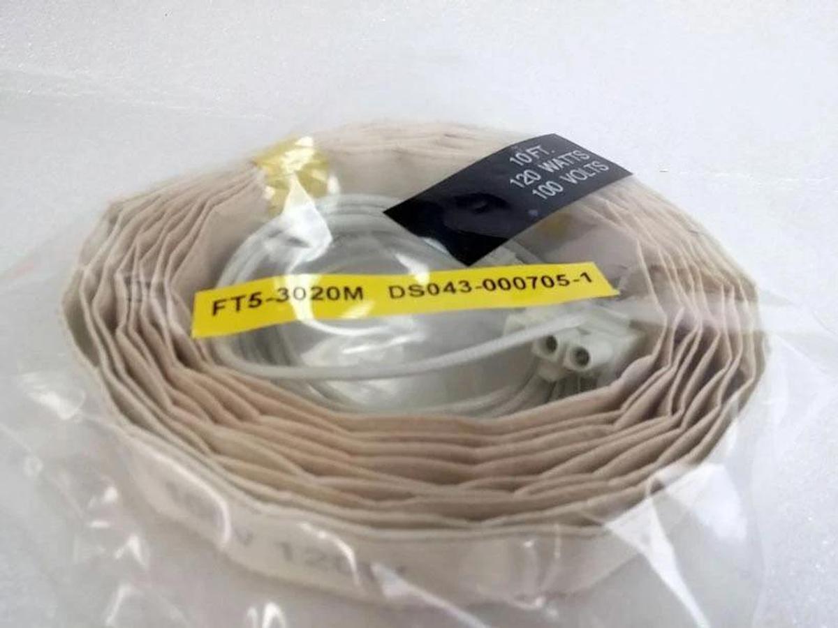 Used TEL Tokyo Electron FT5-3020M Heater Tape 100V 120W, 1 Roll 10'FT, DS043-000705-1