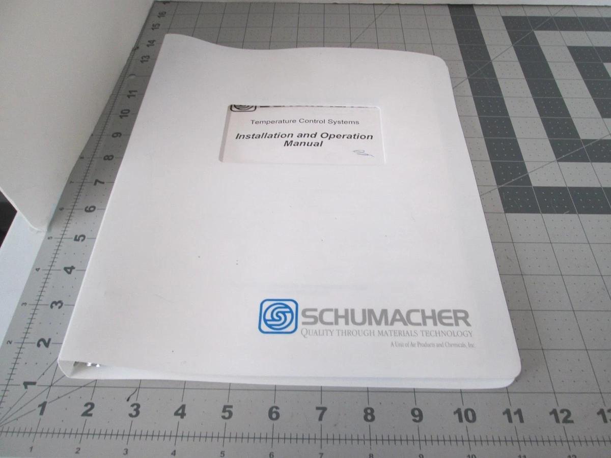 Used Schumacher, 9901-0036E, Chemical System Installation and Operation Manual, Used