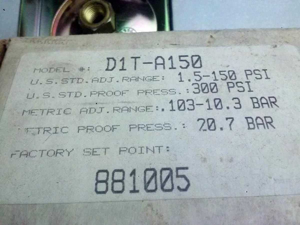 Used Barksdale DIT-A150 Directional Control Valve, 150 psi, NIB