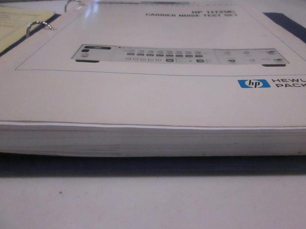 Used HP Model 11729C Carrier Noise Test Set Operating and Service Manual, Used