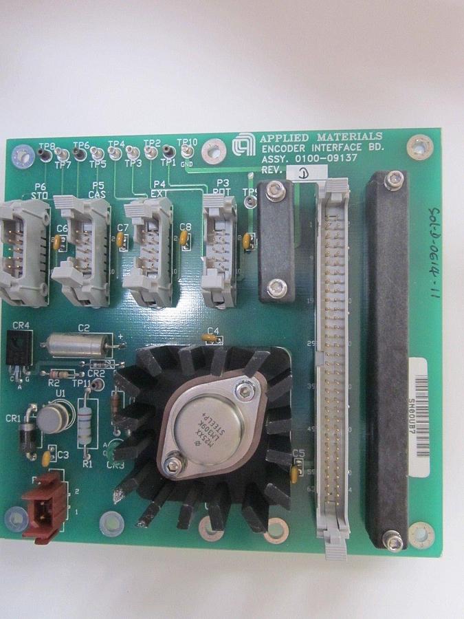 Used APPLIED MATERIALS ENCODER INTERFACE BOARD 0100-09137