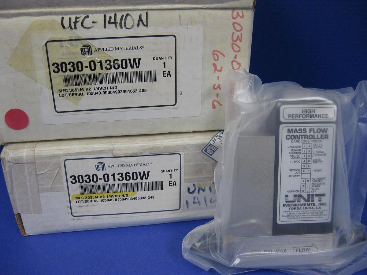 Used Unit UFC-1410N Mass Flow Controller, H2, 30 SLM, 15 Pin D-Connector