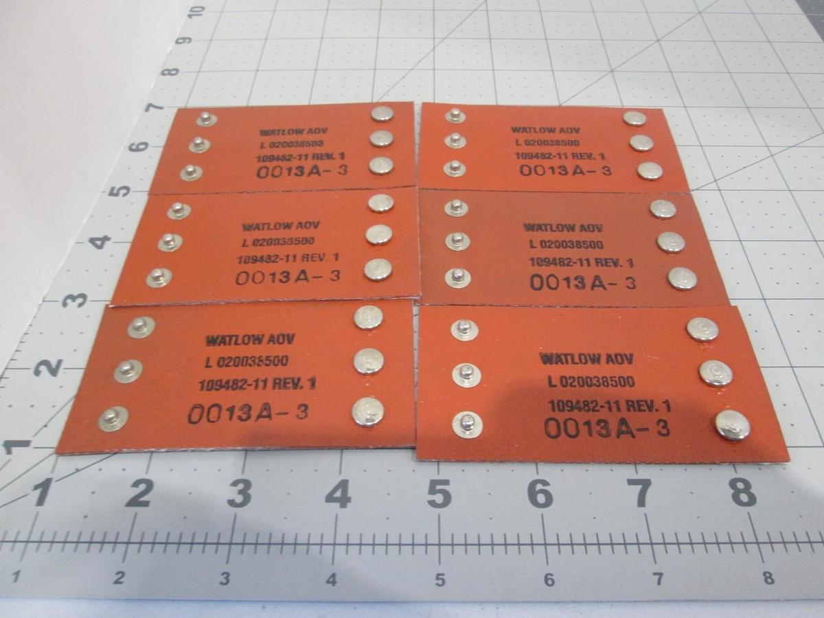 Watlow, L 020038500, 109482-11, Heater Strap 1/4" Line Spool, New, Lot of 6