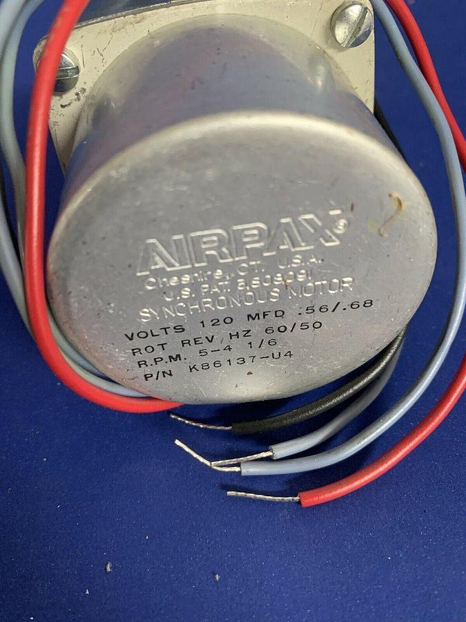 Airpax K86137-U4 Stepper Motor, 120V, 5-4 1/6 RPM, New