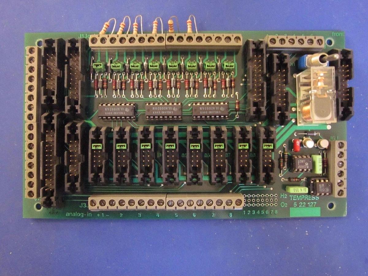 Used Tempress 5 22 127 Gas Panel Interconn. Board, 7.01.101, PCB, Used