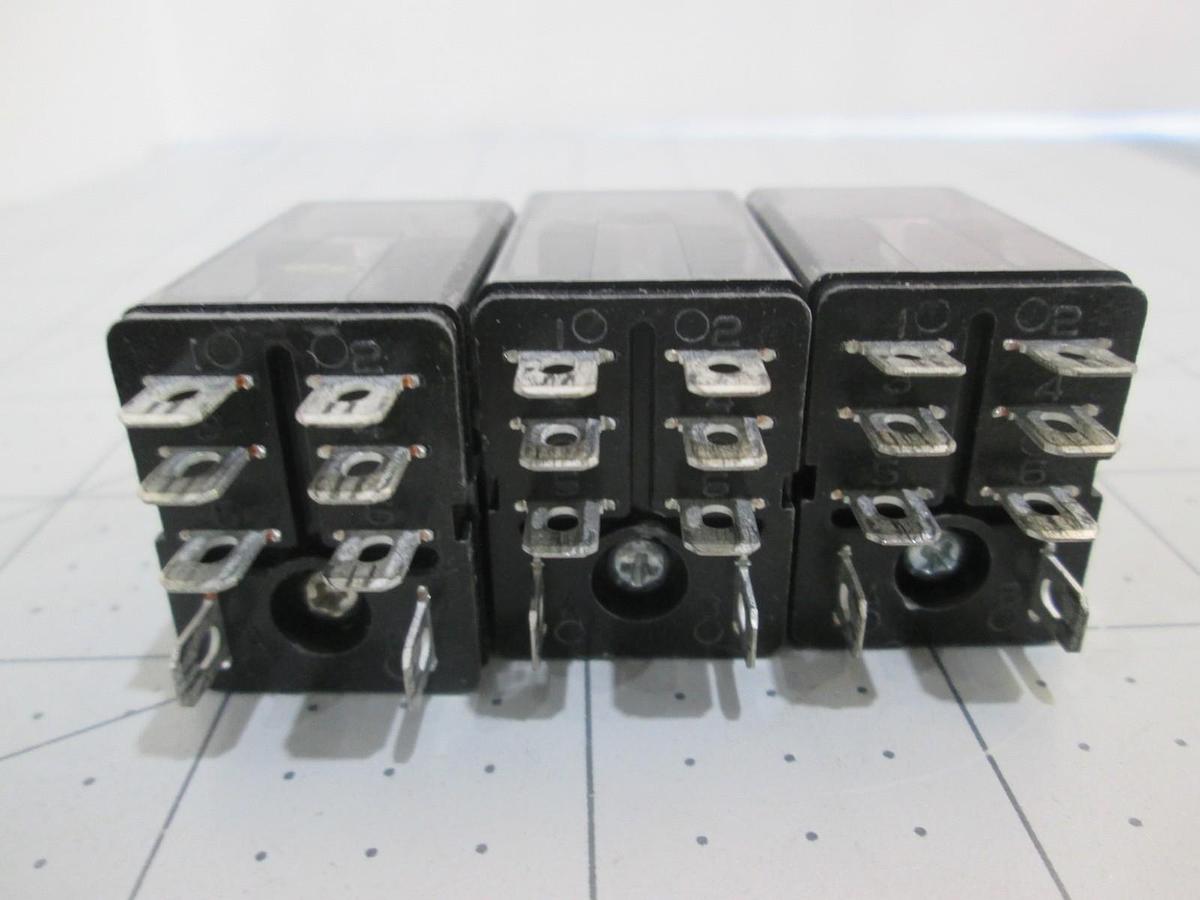 Used Potter & Brumfield, K10P-11D15-12, Relay 12VDC, Used, Lot of 3