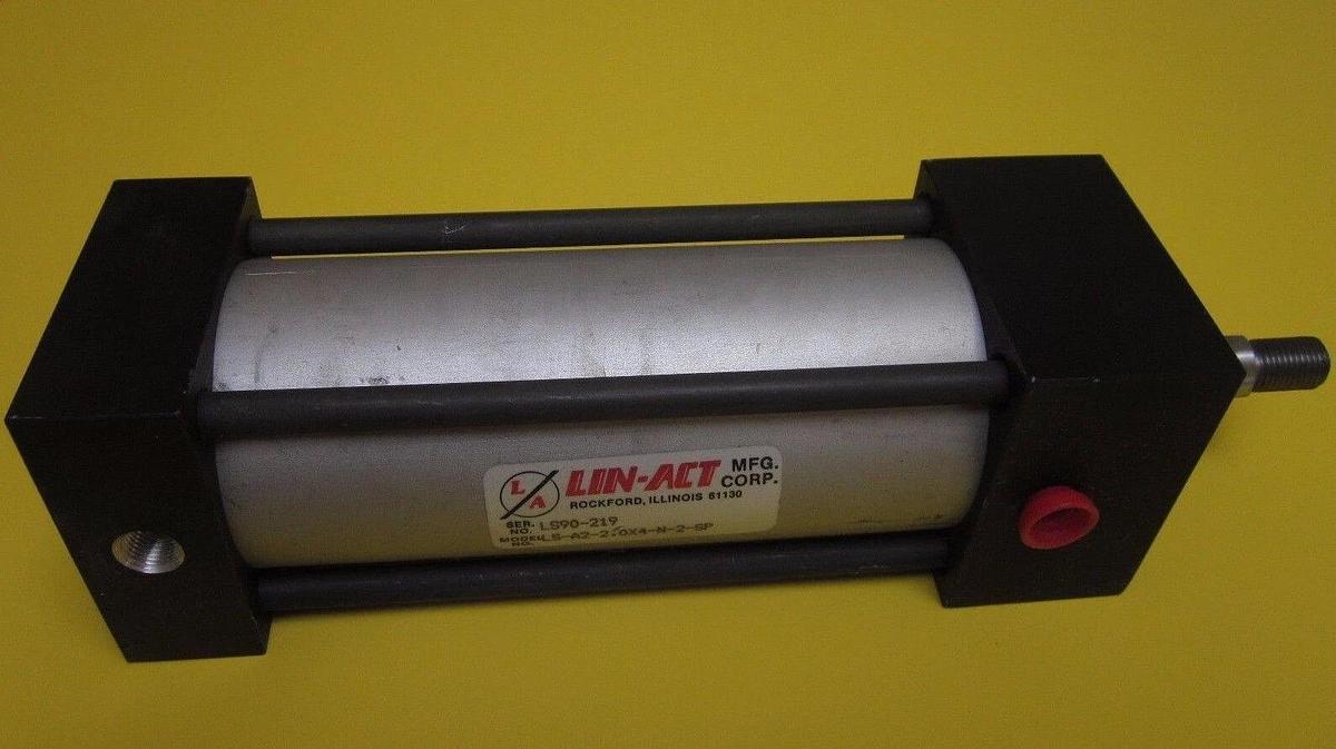 Used Lin-Act LS-A2-2.0X4-N-2-SP Pneumatic Air Cylinder