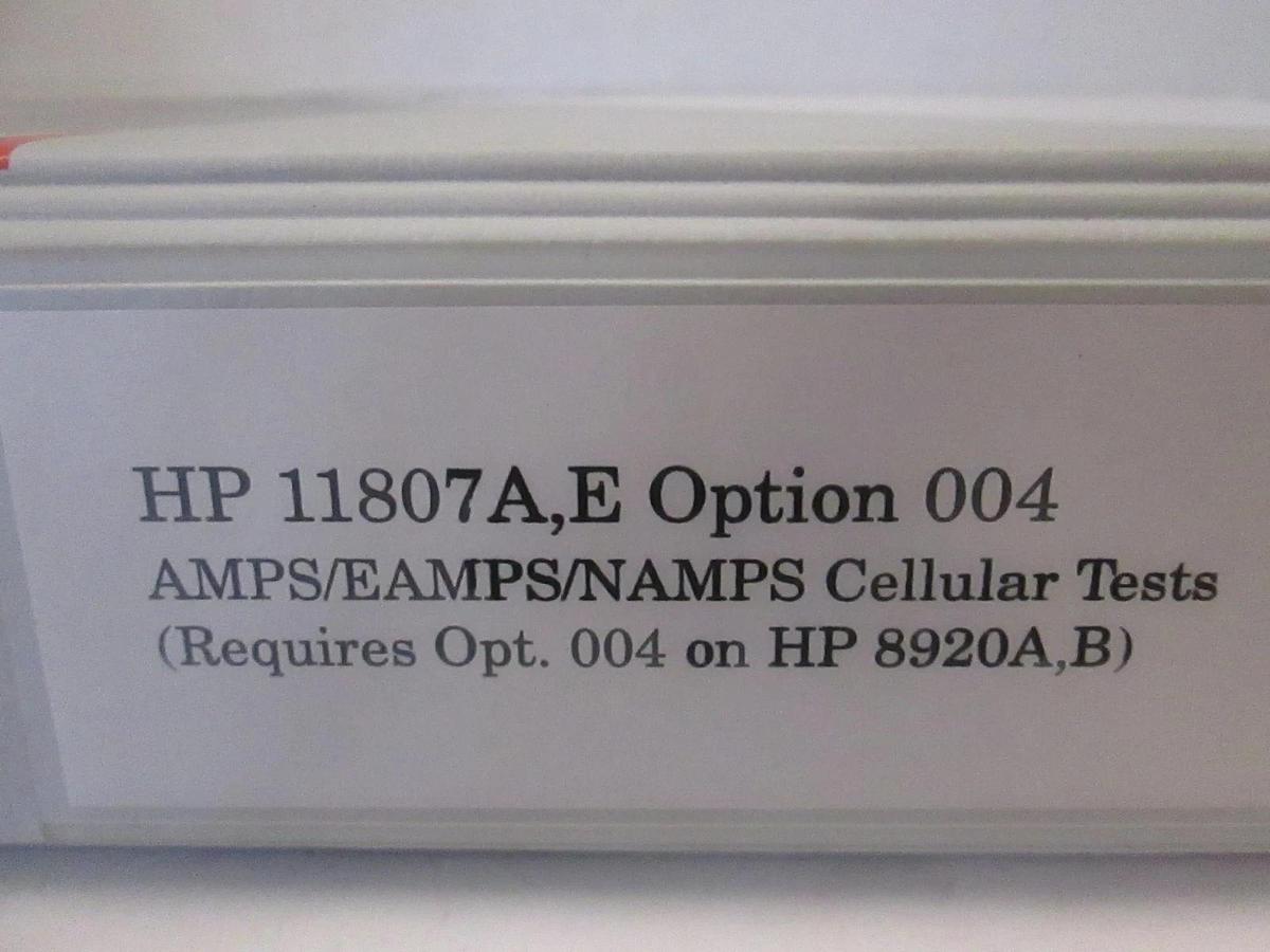 Used HP 11870A,E Opt. 4 AMPS/EAMPS/NAMPS Cellular Tests Manual, Used