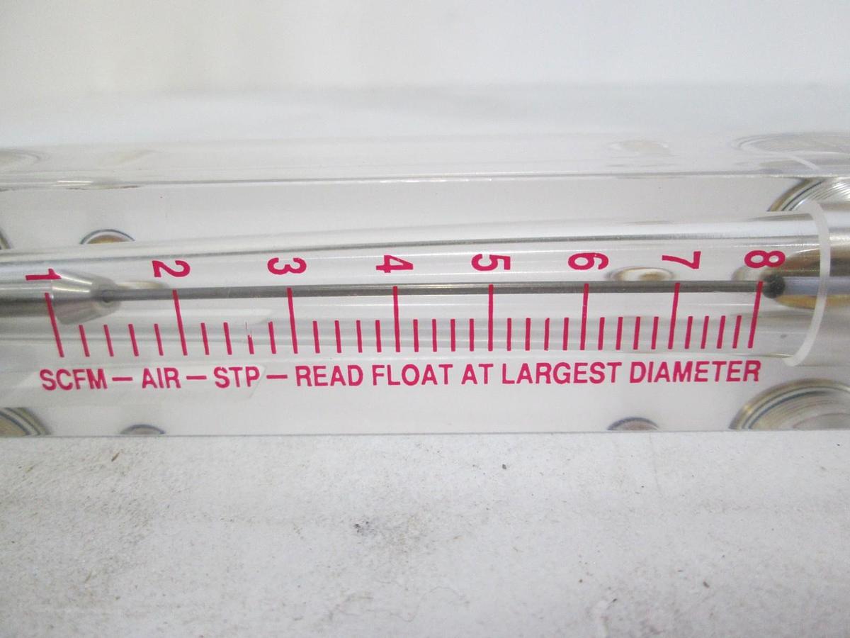 Used King Instruments, 1-8 SCFM-Air-STP-Read Float, Flowmeter, Used