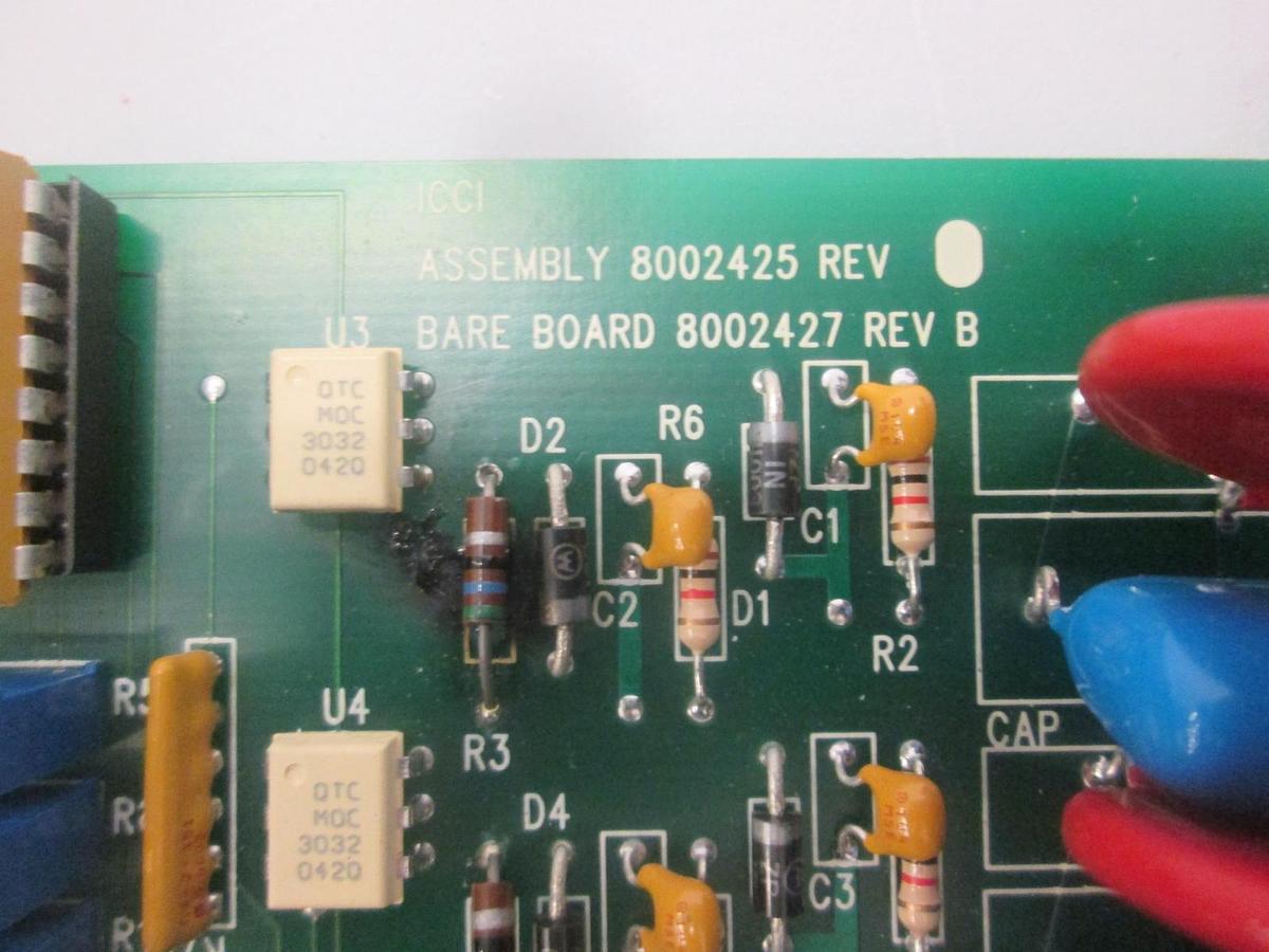 Used ICCI, 8002425, PCB Assy w/ 6 SCM5B37 Thermocouple Modules, Used
