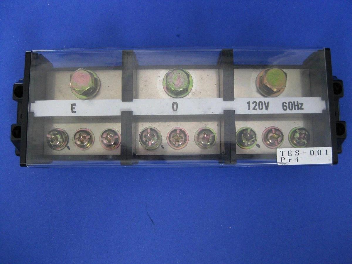 Used Kyoritsukeiki CKT-100 Terminal Block Strip 660V 100A 3 Pole & 4 Pole - LOT of 2