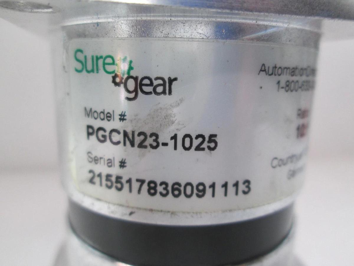 Used Sure Gear, PGCN23-1025, Precision Gearbox, 10:1 Ratio, Used