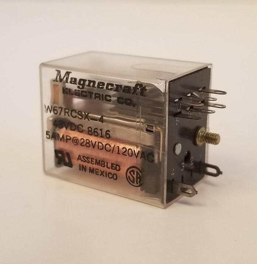 Used Magnecraft W67RCSX-4 Relays, Lot of 4, Used