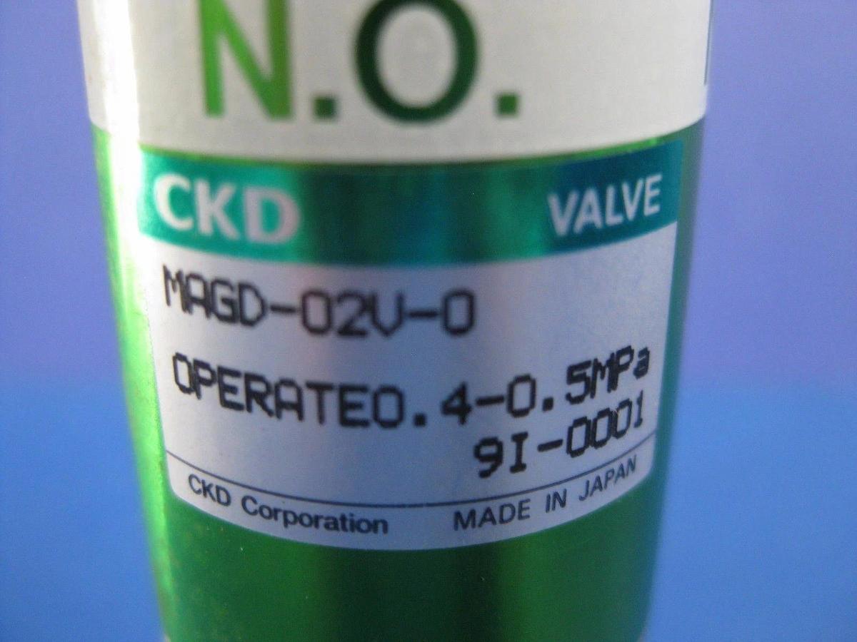 Used CKD MAGD-O1D-2 Air Operated Block Valve, N.O., Used