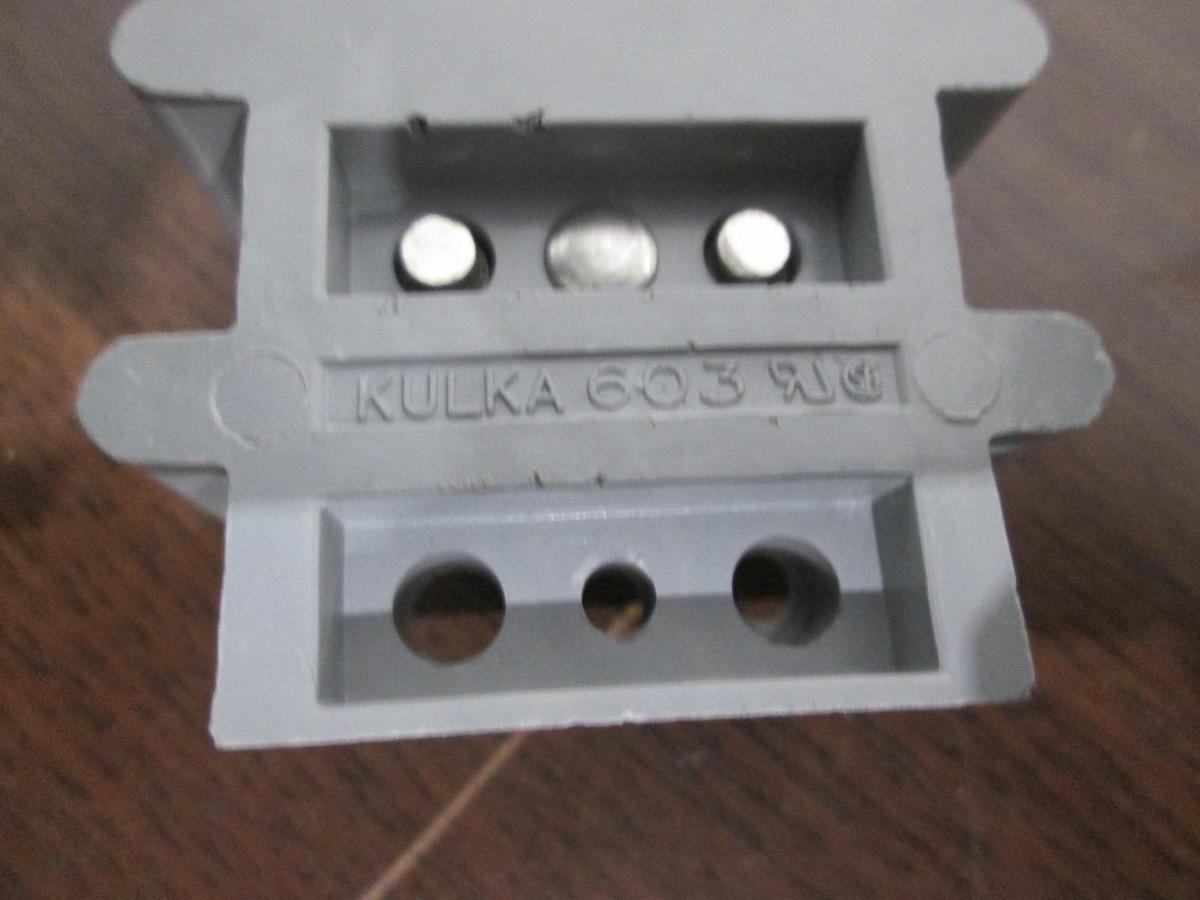 Used Kulka, 603, 3 Position Terminal Block, Used, Lot of 2