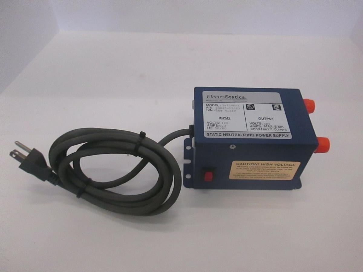 Used ElectroStatics, T-1246S1, Static Neutralizing Power Supply, Used