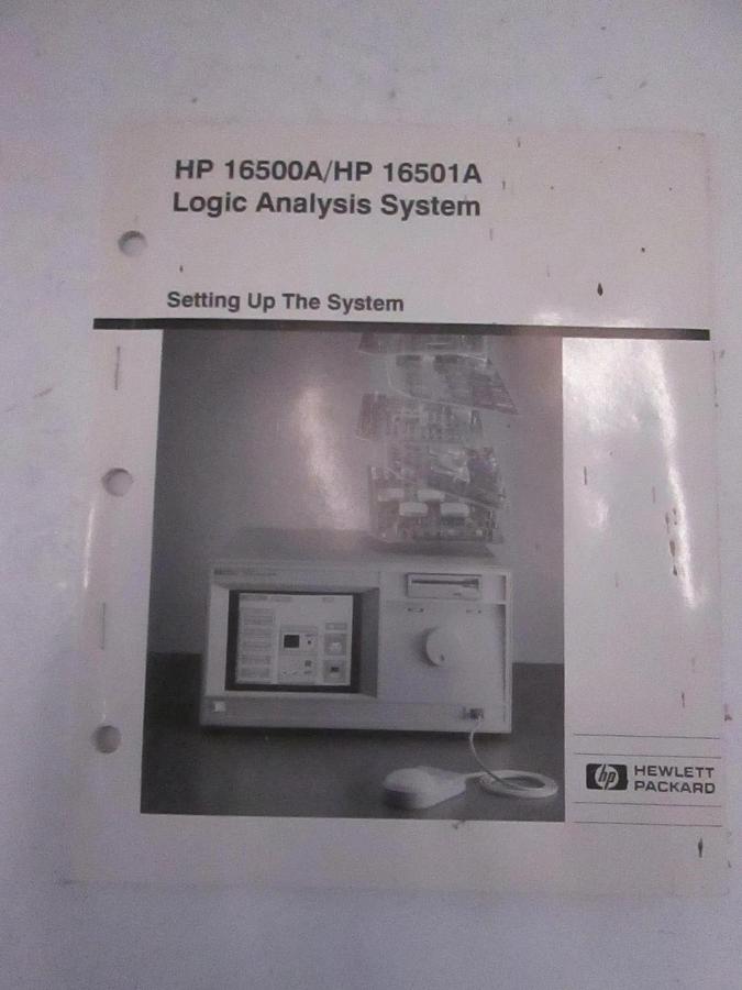 Used HP Setting up the System, 16500A/ 16501A Logic Analysis, Used