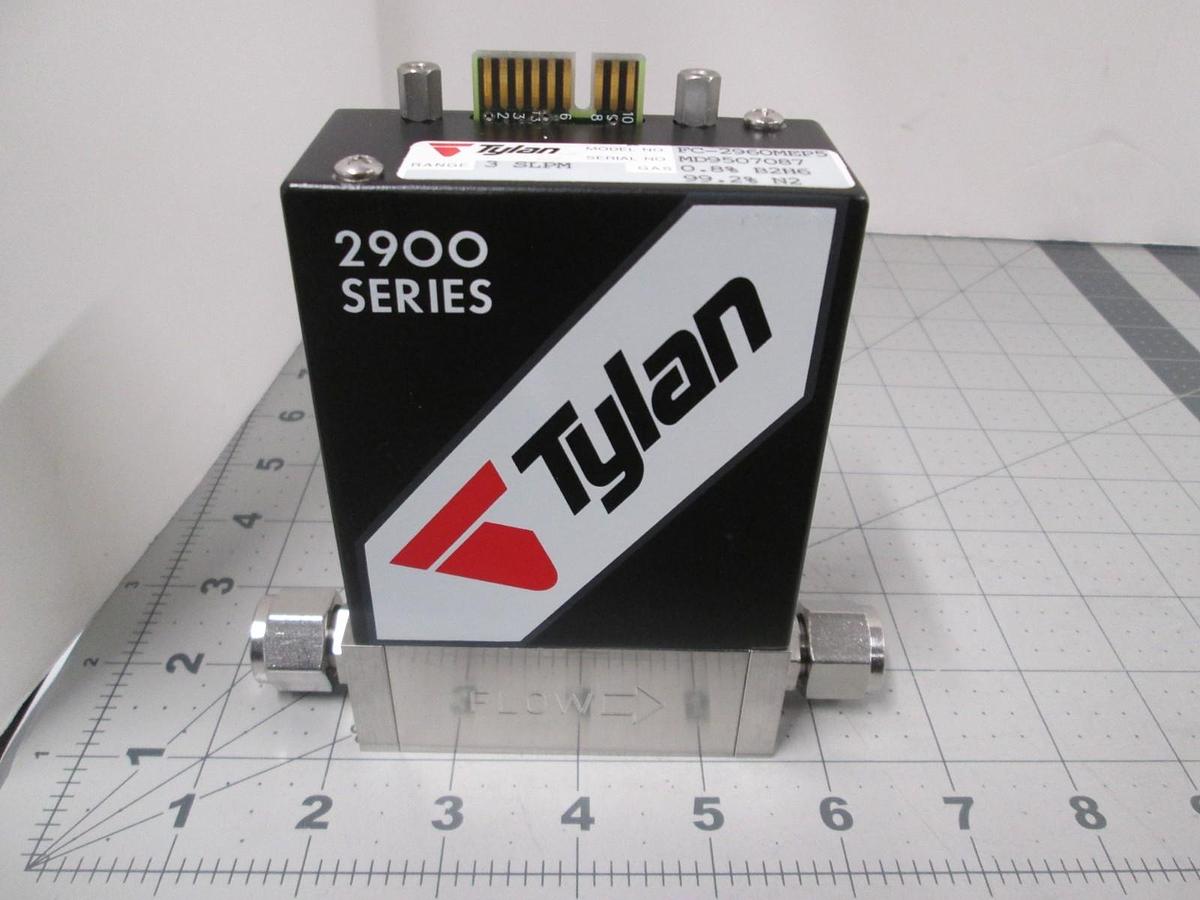 Used Tylan, FC-2960MEP5, 3 SLPM, 0.8% B2H6/ 99.2% N2, Mass Flow Controller, New