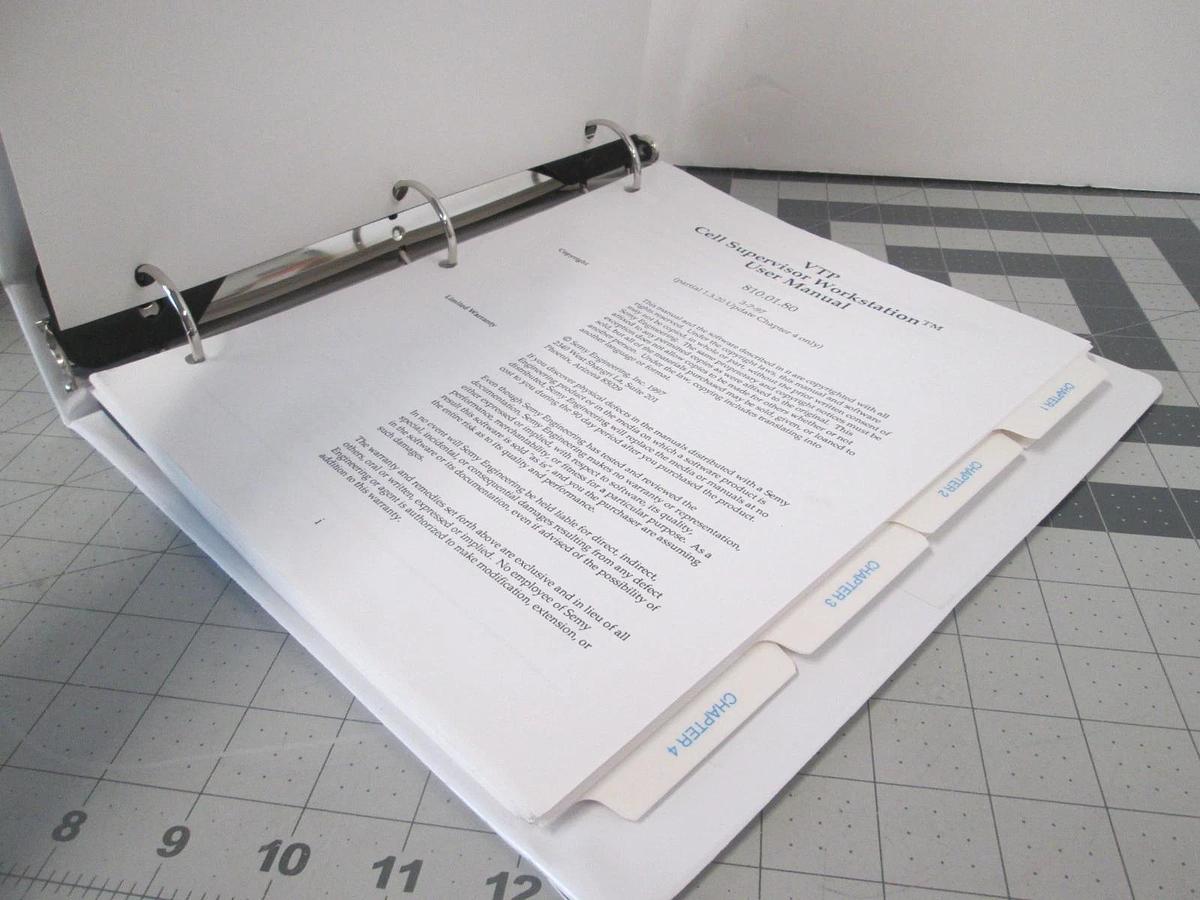 Used Semy, 810.01.80, VTP Cell Supervisor Workstation, User Manual, Used