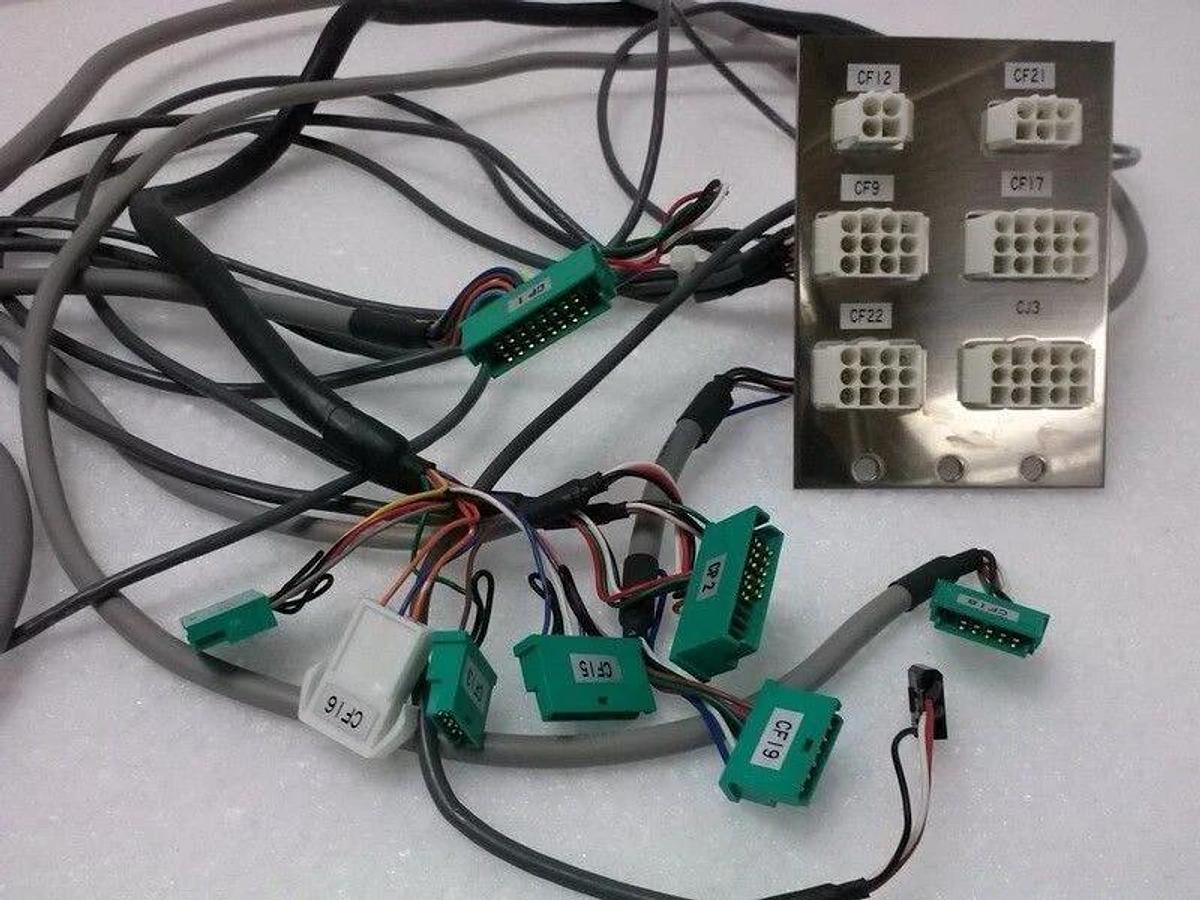 Used TEL Tokyo Electron Bulkhead Cable Connectors, Used