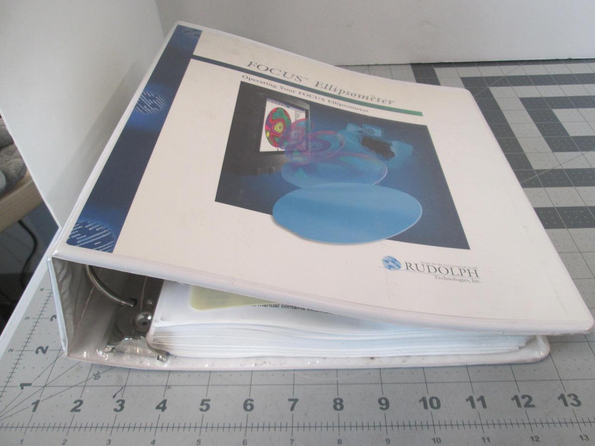 Used Rudolph Research, Focus Ellipsometer, User's Guide, Used