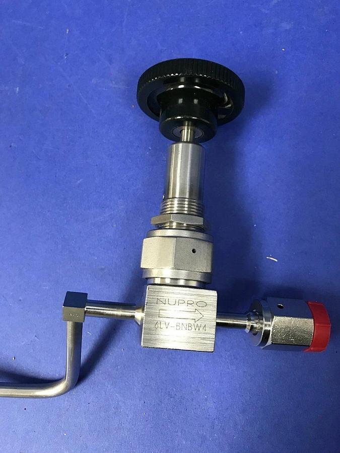 Used Nupro 6LV-BNBW4, Shutoff Valve Assembly, 1/4" FVCR, Used