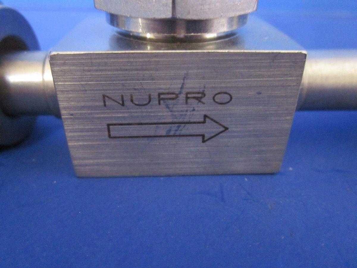 Used Swagelok SS-6BK-V19-VP1O Bellows Sealed Valve, 1/2" FVCR, Polyimide Stem Tip