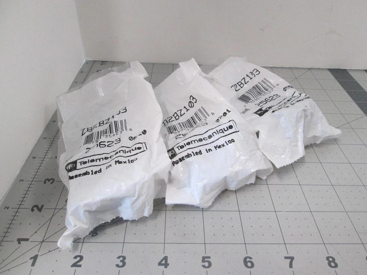 Telemecanique, ZB2BZ103, Single Contact Block, New, Lot of 3