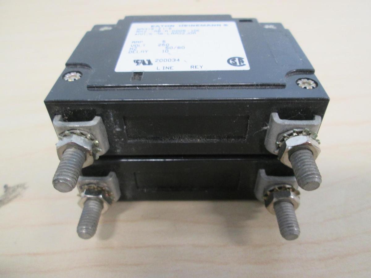 Used Heinemann, AM2-AB-A-0005-10E, 2 Pole Circuit Breaker, 250V, 5A, Used