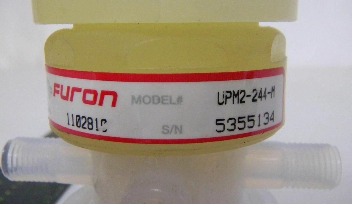 Used Furon Valve UPM2-244-M, 2-Way 1/4 Turn (1/4" Orifice), Used
