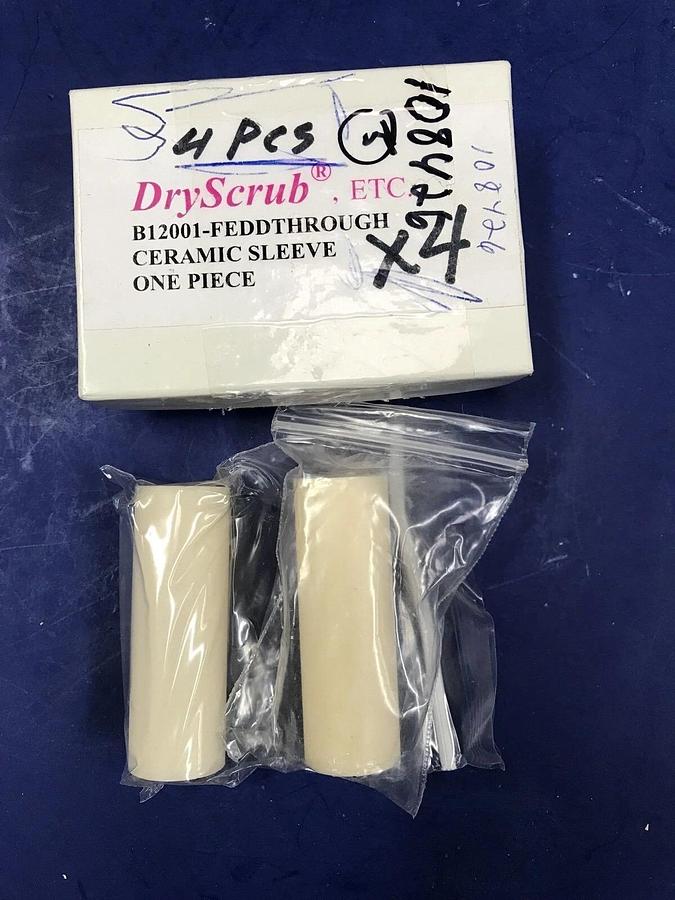 DryScrub B12001 Ceramic Feedthrough Sleeve, Lot of 2
