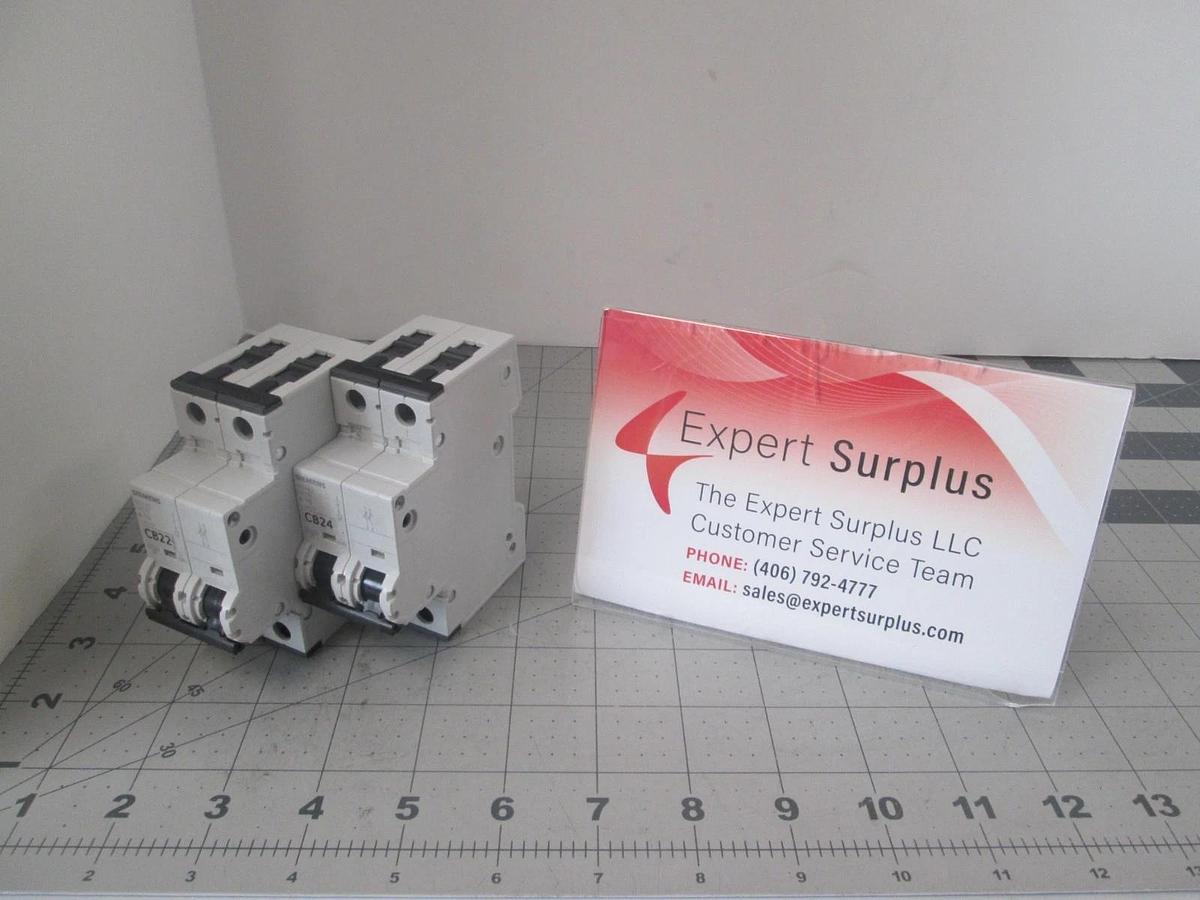 Siemens, 5SY42 MCB, Circuit Breaker, 2 Pole, Used, Lot of 2