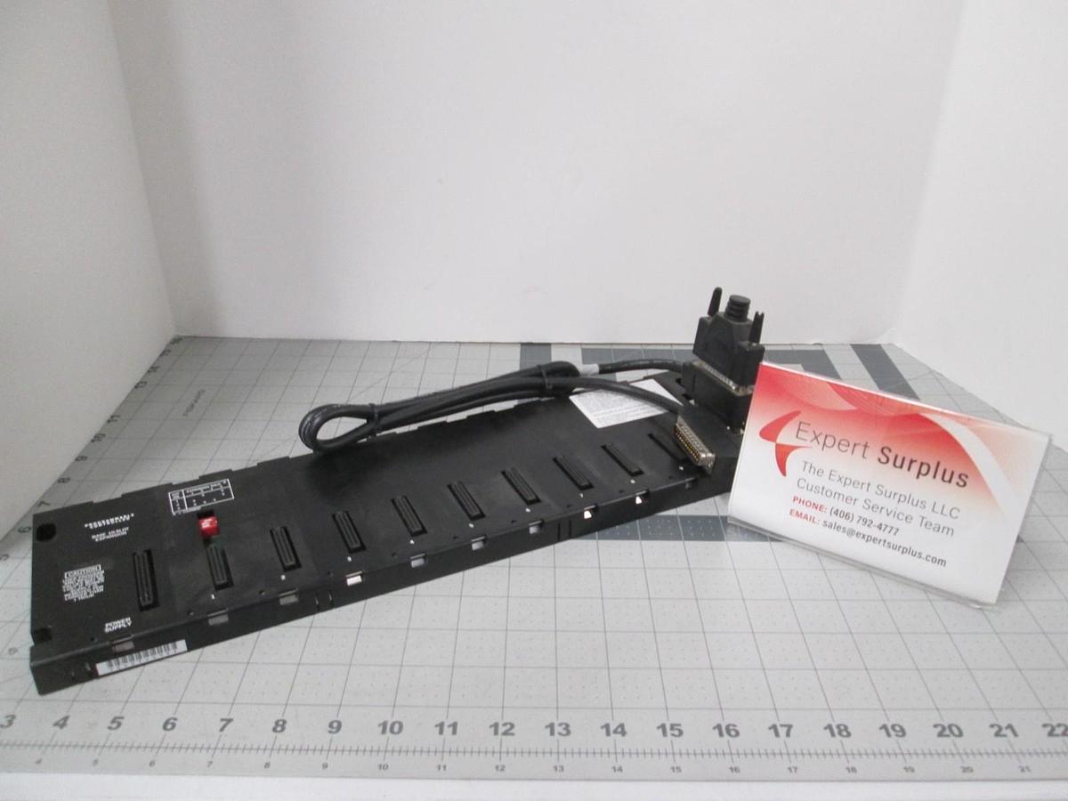 Used GE Fanuc, IC693CHS392D, 10 Slot Baseplate Expansion Module w/ Connect Cable,Used