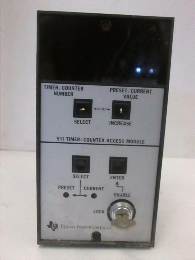 Used Texas Instruments 5TI/Counter Access Module, 5TI-3201, w/ Key, Used