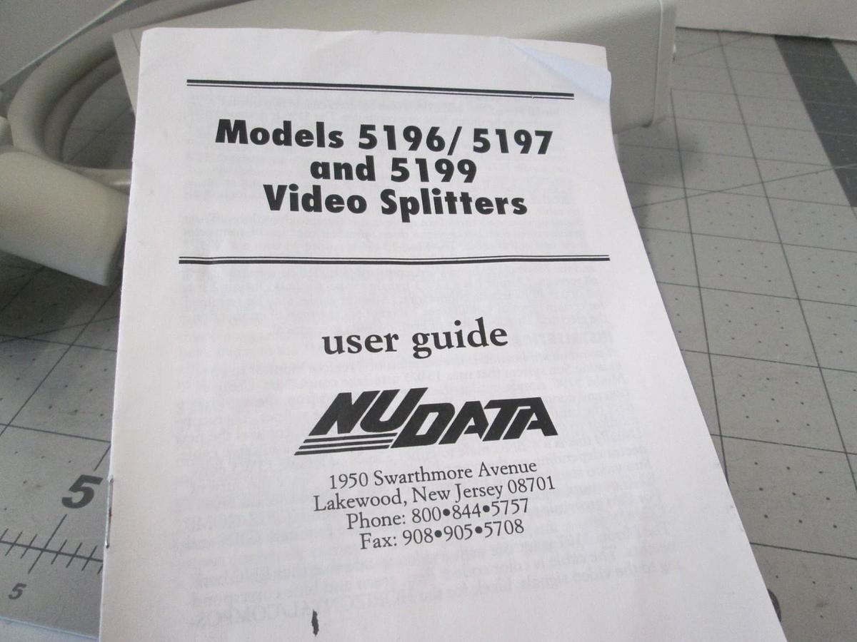 Nudata, Model 5197 Video Splitter w/ User Guide, New